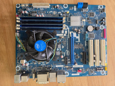 Intel DH77KC Sockel LGA1155 DDR3 ATX Mainboard + i7 2nd Gen CPU 16GB RAM + BP