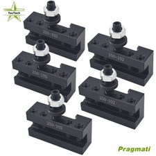 5pcs AXA 2 250-102 Quick Change Tool Post Boring Turning Holder For Lathe 6-12"