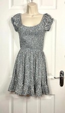 Urban Outfitters Multicoloured Floral Print Milkmaid Style Dress Small 8-10 uk