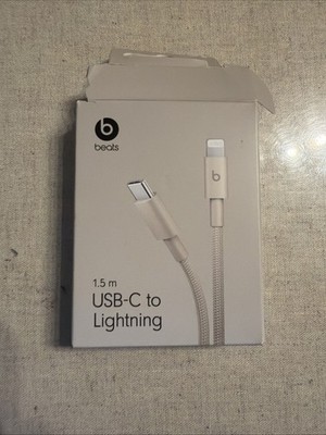 beats USB-C to Lightning MFI-Certified Woven cable - 1.5m - White