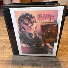 WWE Kane Trading Card Collection Binder Full of Topps & Other Memorabilia