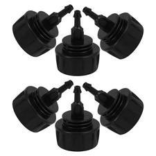 6 Pcs Hose Coupling Replacement Quick Connect Drip Irrigation Adapter Black