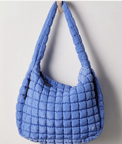 NWT FREE PEOPLE MOVEMENT Quilted Carryall Denim Blue