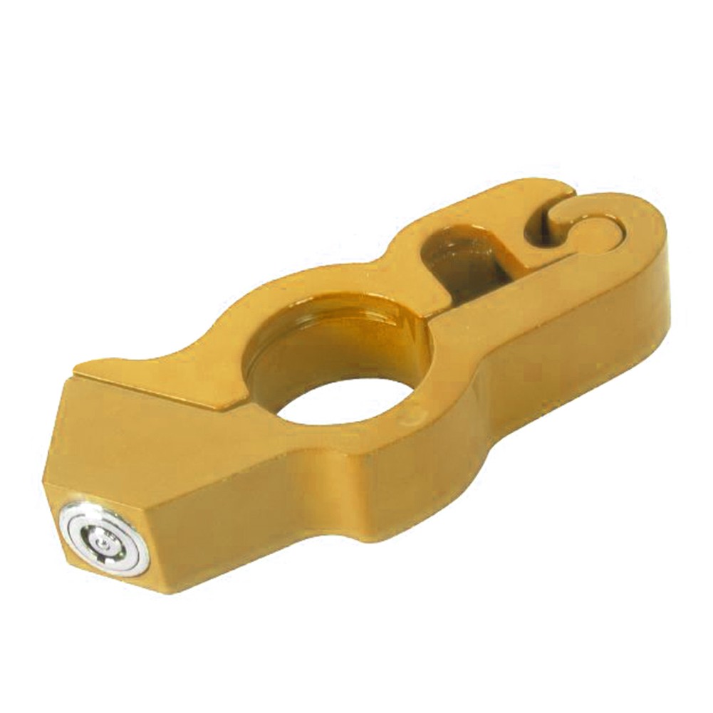 Motor Handlebar Lock Anti-Theft Grip Throttle Security Bike Scooter ATV Gold