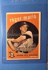 1959 Topps Baseball #202 Roger Maris New York Yankees EX