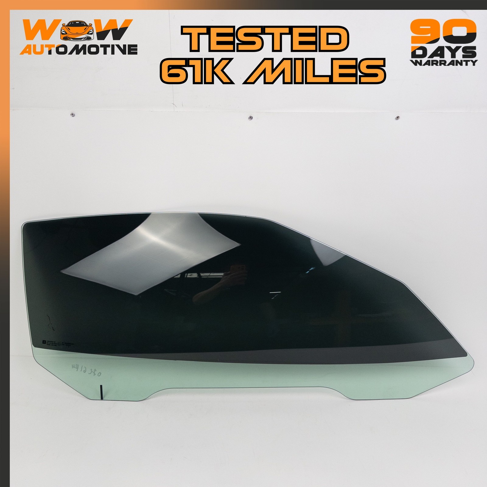 05-13 CHEVROLET CORVETTE C6 FRONT RIGHT PASSENGER SIDE DOOR WINDOW AUTO GLASS OE