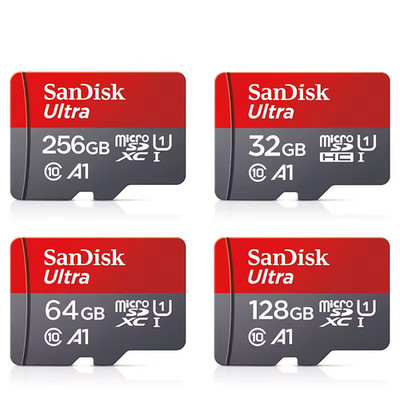 Original SanDisk Micro SD Card   256GB/128GB/64GB/32GB, Class 10 UHS-1 for Phone