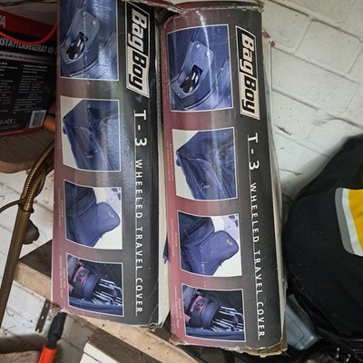 Robuste Golfreisetasche der Firma '' Bag Boy'', schwarz
