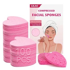 100 Count Compressed Facial Sponges 100 Natural Cellulose Makeup Removal Pads P