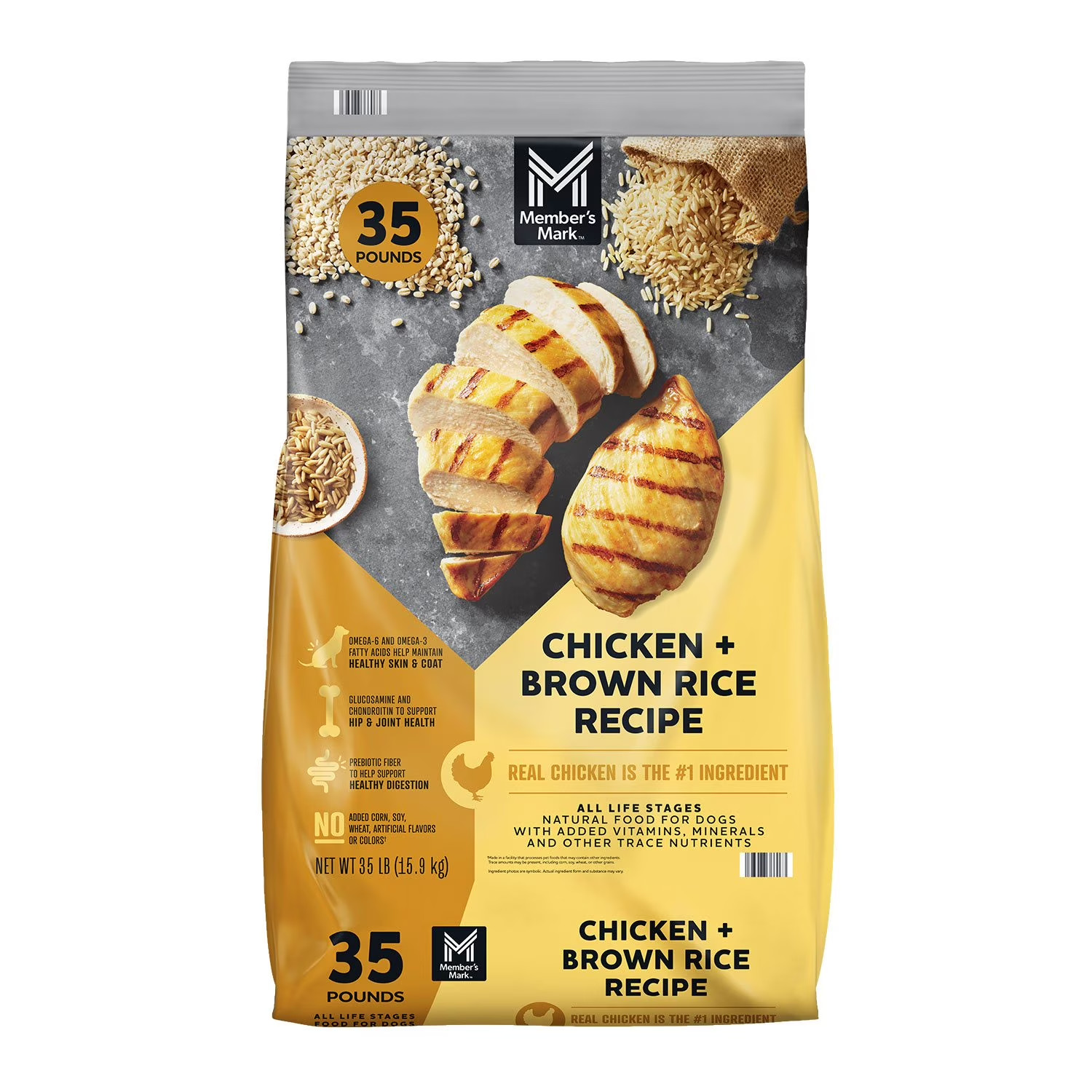 Member's Mark Chicken and Brown Rice Recipe, Dry Dog Food, 35 lbs. FREE SHIPPING