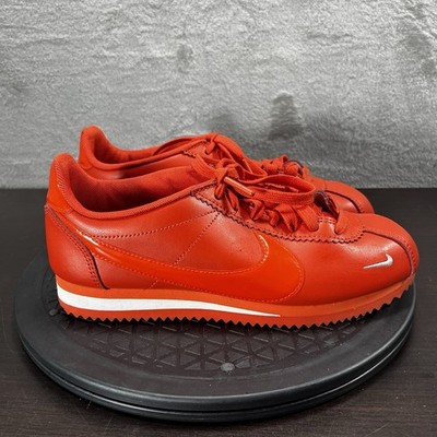 Nike Womens Size 7 Cortez Classic Premium Team Orange Sneakers Lace Up Shoes