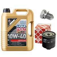 MotoröL Filter Set 10W-40 5 Liter + ÖLablassschraube FüR Seat Toledo Ii Ibiza