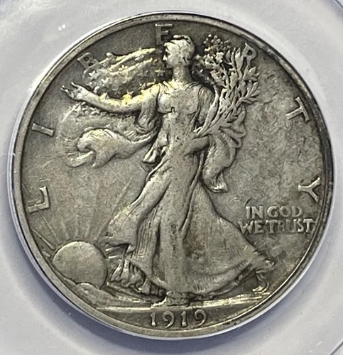 1919-S Walking Liberty Half Dollar - ANACS VF-30; Nice Key Date Coin!