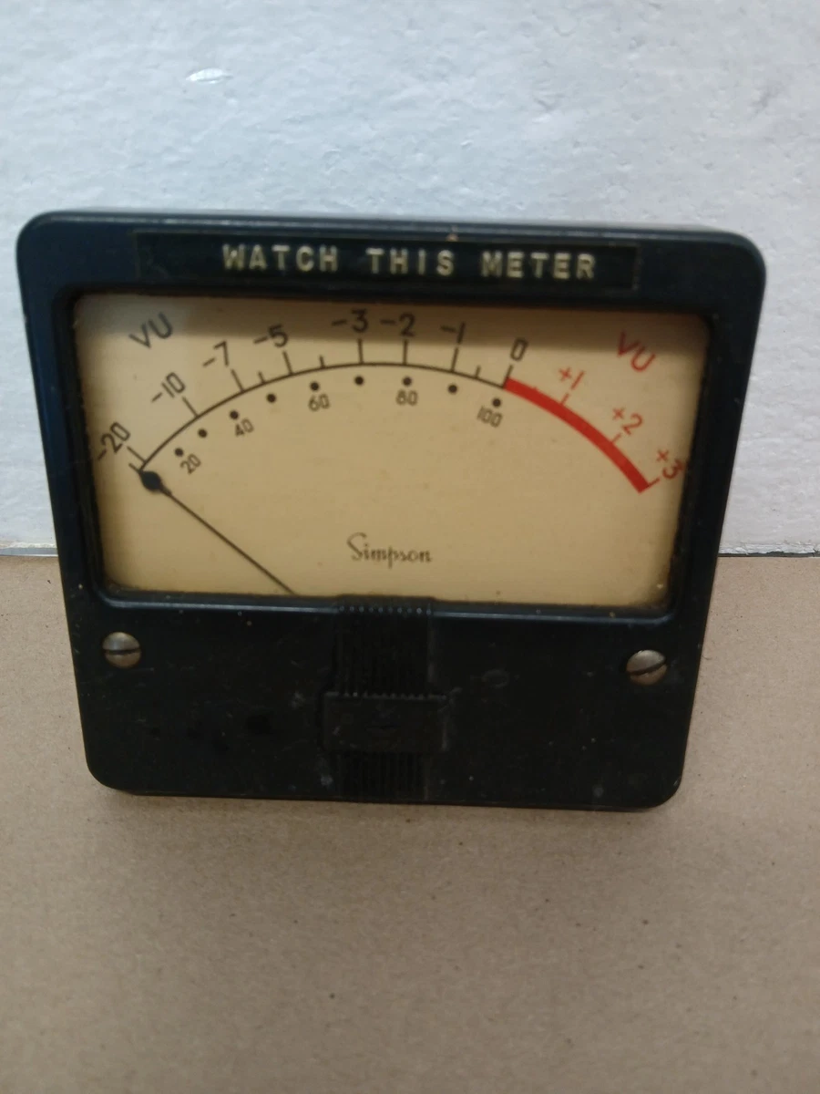 Vu Meter In other Vintage Electronics Parts & Accessories for sale