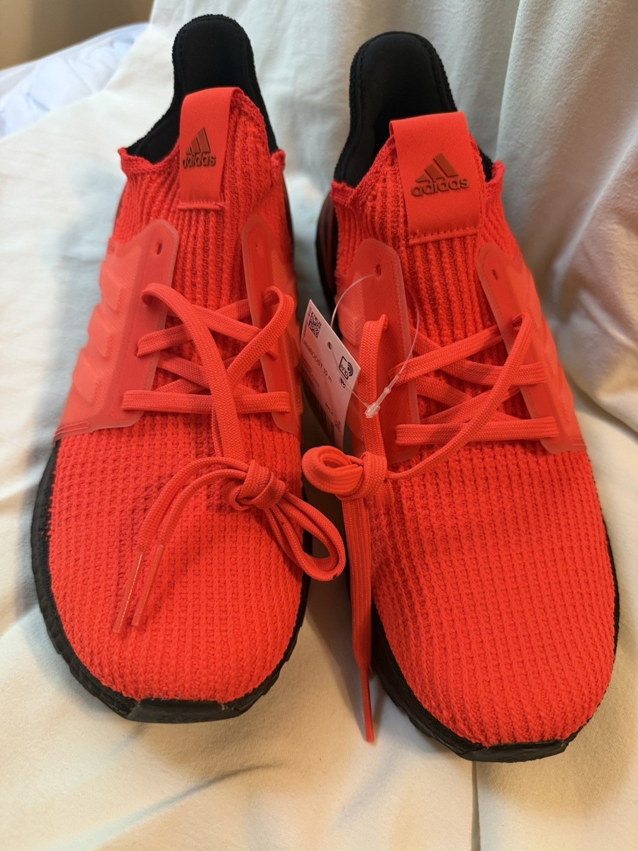 Size 9.5 - adidas UltraBoost 19 Solar Red for sale online | eBay