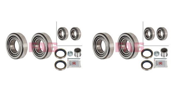 FAG 2X Radnabe Radlagersatz Hinterachse FüR Fiat 500 126 Seat 600 D 126P 126-image