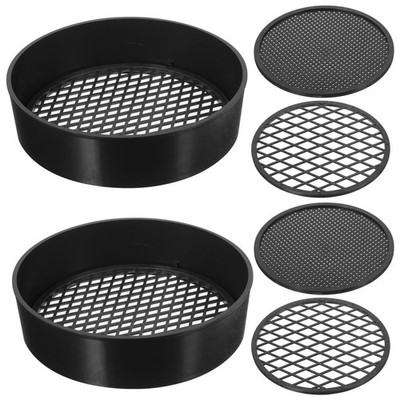  3 Sets Pflanzbodenfilter Hand-Bodensiebe Garten Durchwurfsieb Gartensieb