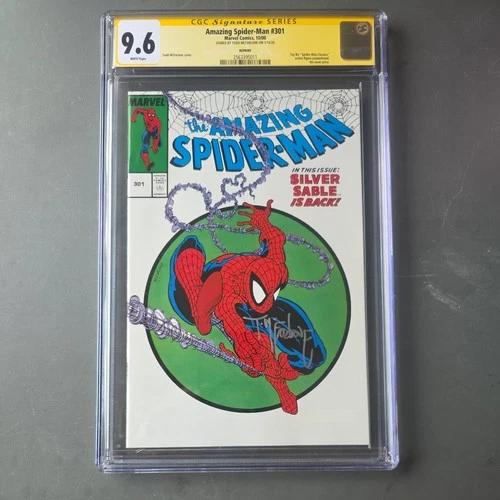 AMAZING SPIDER-MAN #301 CGC 9.6 SIGNED TODD MCFARLANE