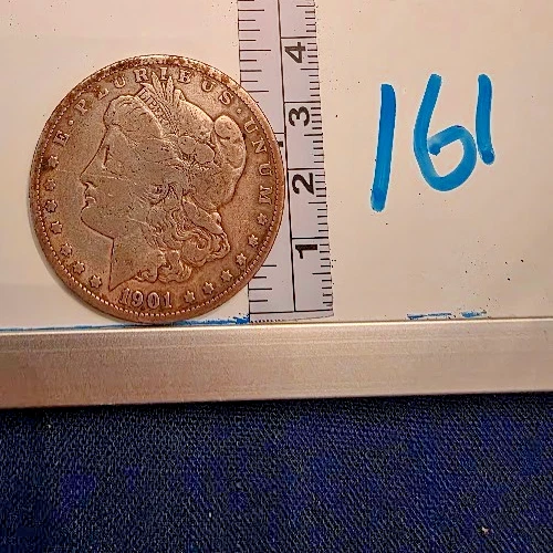 1901 o Morgan Silver Dollar Silver / Good Condition/ 161