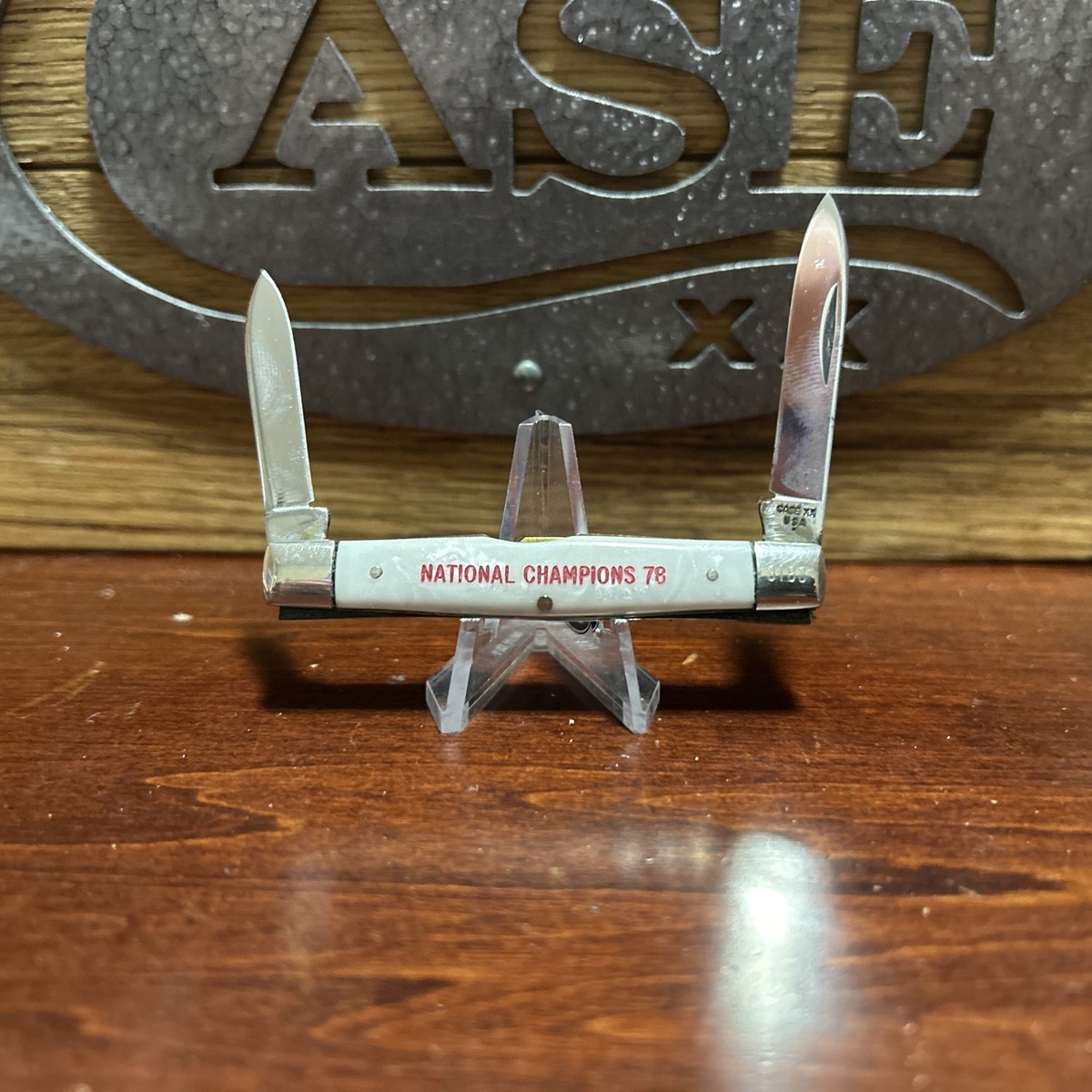 1978 Case XX 92042 Alabama National Champions Knife White 1363 | eBay