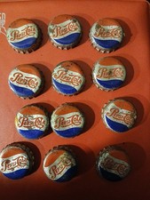 Pepsi-Cola 1950s Vintage Soda Bottle Caps, Cork-Lined