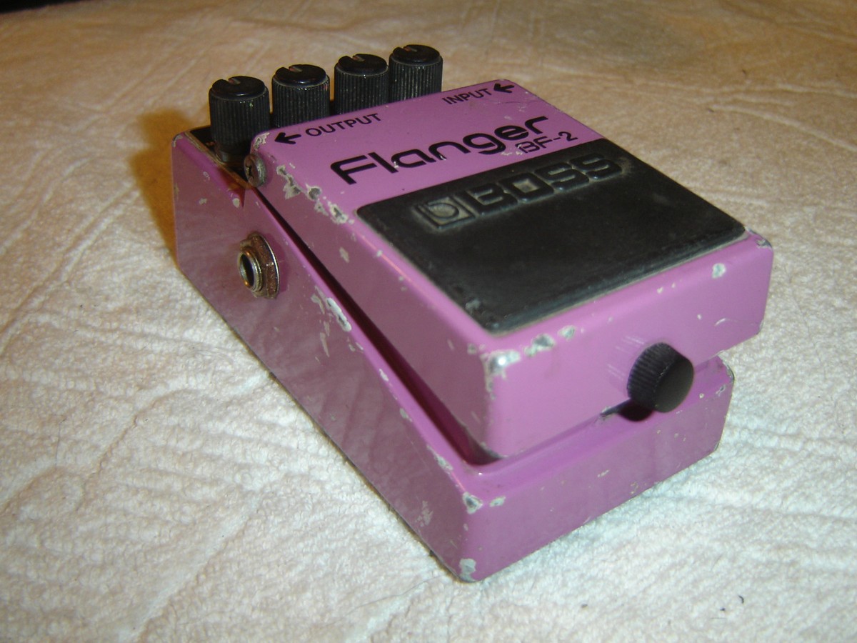 Boss BF-2, Flanger, Black Label, Made in Japan, Vintage Boss BF-2, Flanger, Black Label, Made in Japan, Vintage