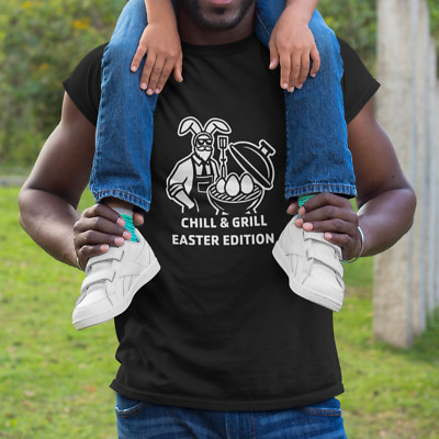 Easter Dad Grill And Chill Easter Edition Short Sleeve Unisex Tshirt Color Selec