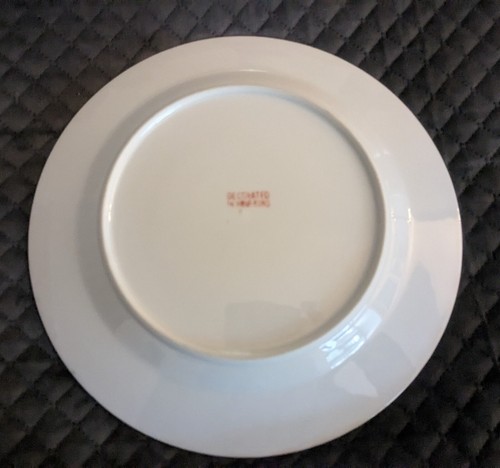 Vintage Chinese Hong Kong Cabbage Bok Choy Butterfly Plates 10.5" Set Of 2 - Afbeelding 11 van 17