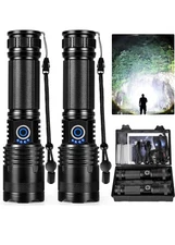 LBE Rechargeable LED Flashlights High Lumens, 900,000 Lumens Super Bright Fla...