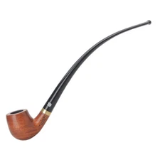 MUXIANG Long Rose Wood Churchwarden Smoking Tobacco Pipe