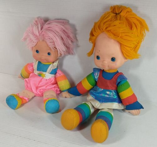 Vintage 1983 Rainbow Brite 18" & Tickled Pink Plush Doll by Hallmark & Mattel - Picture 2 of 10
