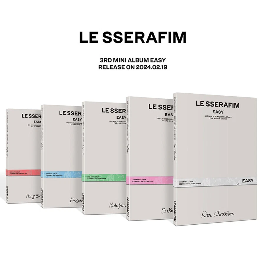 LE SSERAFIM [EASY] 3rd Mini Album COMPACT Ver. / CD+Photo Book+2