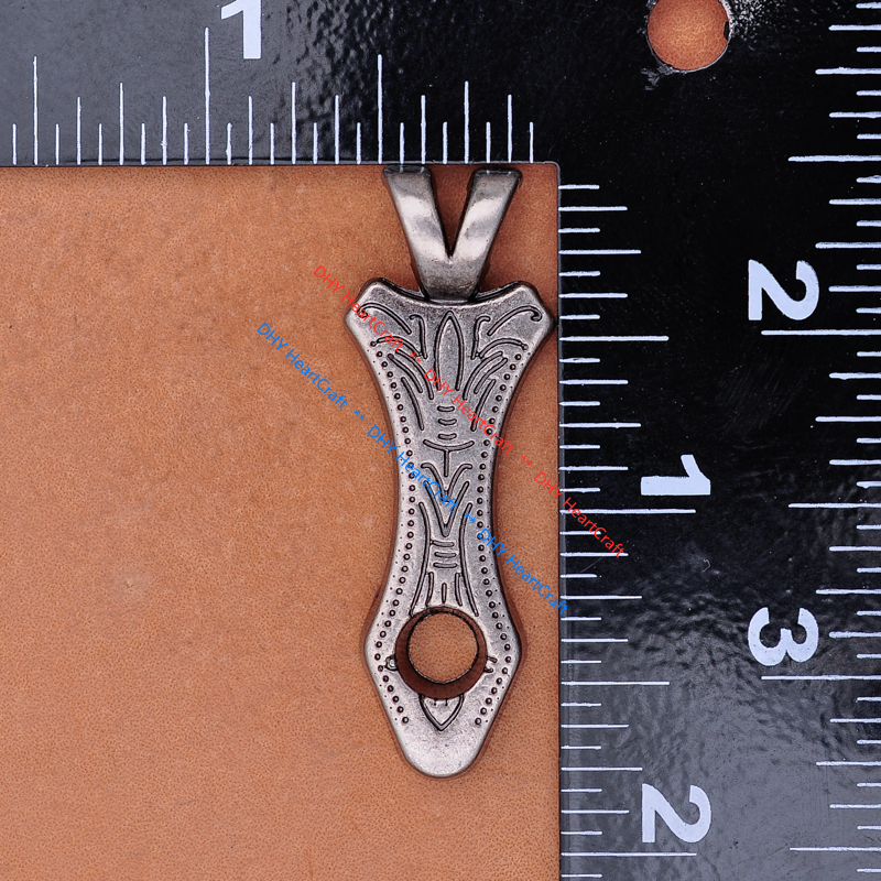 5x Western Cowboy Blumensilber Metall Conchos Adapter Halskette Choker