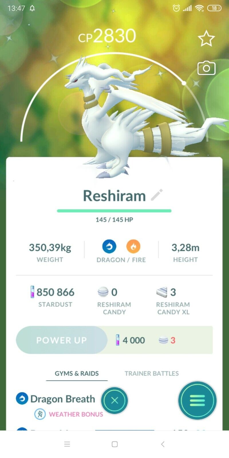 Can Reshiram Be Shiny in 'Pokémon GO'?