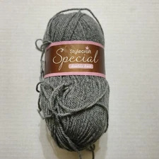 Stylecraft Special DK Yarn #1099 Grey Premium Acrylic Skein 3.1 Oz