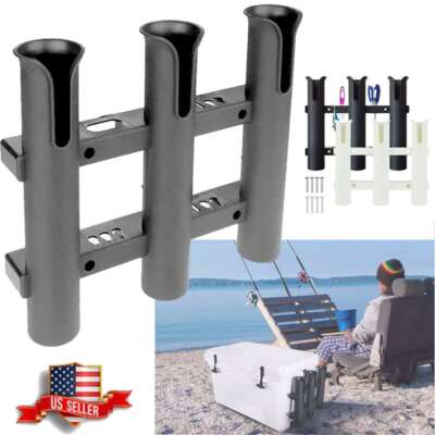 Fishing Rod Holder ABS Plastic Boat Kayak 3 Link Pole Tube Rack Mounting  Bracket | eBay