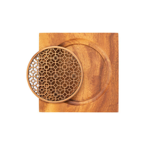 Chinese Wooden Tea Tray Solid Bamboo Tea Board Kung Fu Tea Tools for Cup Tray - Picture 24 of 27