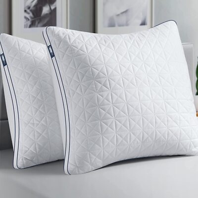 BedStory 2er Set Microfaser Kopfkissen  80x80 40x80 3D Atmungsaktiv Hotel Kissen
