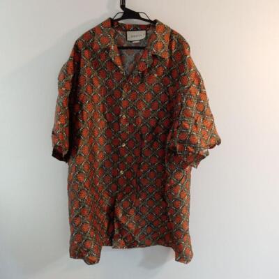 GUCCI Shirt 20SS GG Logo Silk Bowling All-over Pattern Silk GUCCI Shirt 20SS GG Logo Silk Bowling All-over Pattern Silk