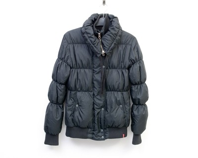LEVI STRAUSS Puffer Daunenjacke XS Damen wattiert Mantel Oberteil schwarz Winter Outdoor