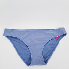 Xhilaration Womens Size XL Swim Bottom Cheeky Dusty Blue Ribbed Junior Size