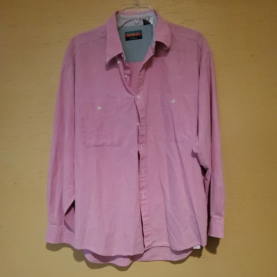 Vintage Tango by Max Raab  Men’s Long Sleeve Button Down 16 1/2 34-35 - Image 3 of 4