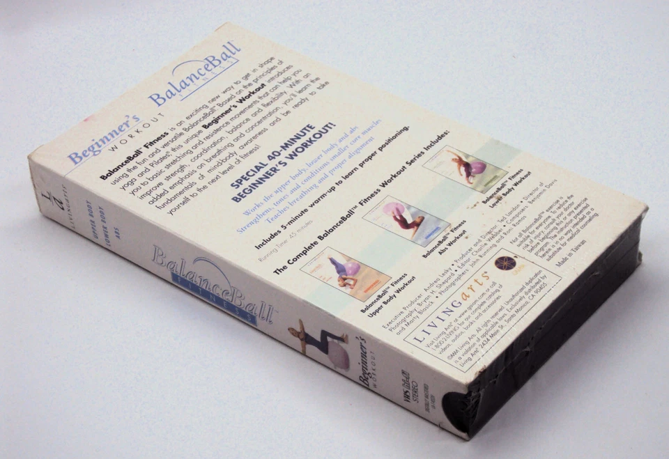 BALANCEBALL FITNESS BEGINNER'S WORKOUT New VHS Balance Ball Suzanne Deason - Image 4 of 4