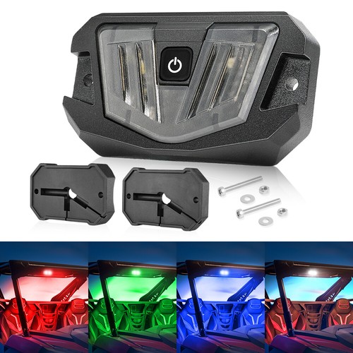 For 2017+ Can-am Maverick X3 MAX Interior Roll Bar Mount LED Dome Light RGBW X 2 - Picture 8 of 12