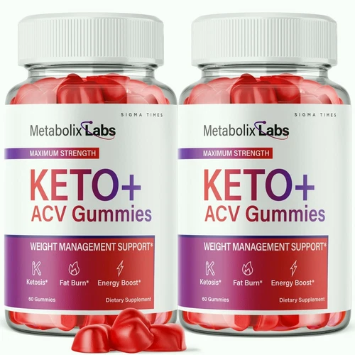 Metabolix Labs Keto Gummies, Metabolix Labs Keto ACV For Weight Loss - 2 Pack