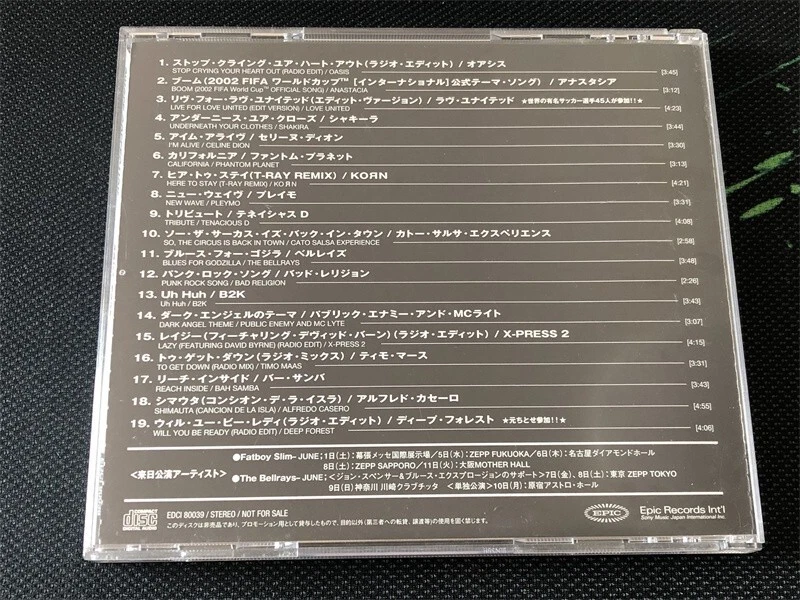 OASIS Cover Shakira Korn V.A. Japan DJ-Only Promo CD Very Rare Foto 4 de 4