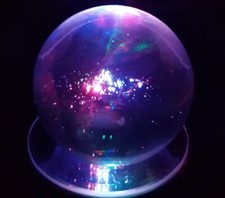 Clear Glass Paperweight Bubble Random Round Ball Art Small 2 1/2"