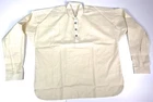 CIVIL WAR US UNION CSA CONFEDERATE FOUR BUTTON OFF WHITE MUSLIN SHIRT-SMALL