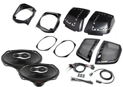 Hertz HD14H6x9 Saddle Bag Lid Kit with HBH14 Speaker Harness SX690 NEO Speakers
