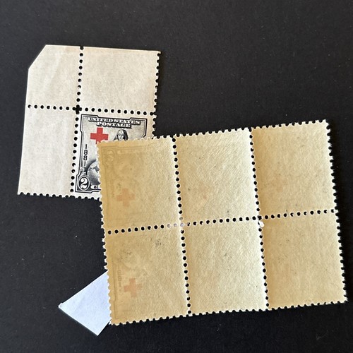 54472 US Stamps Sc #702 Hold Up Shift Red-Cross Block 6 Errors MNHOG EFO* - Picture 3 of 3